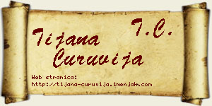 Tijana Ćuruvija vizit kartica